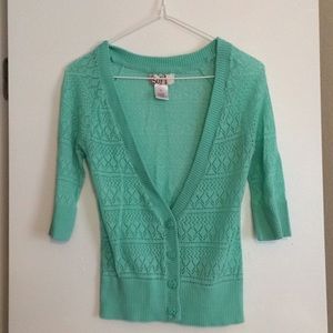 Last Chance!! Teal/Aqua colored Cardigan